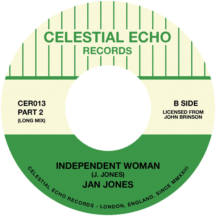 Jan Jones - Independent Woman (Parts 1 & 2) [7 Inch Vinyl, Celestial Echo Records, Side B]