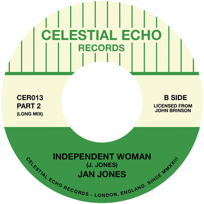 Jan Jones - Independent Woman (Parts 1 & 2) [7 Inch Vinyl, Celestial Echo Records, Side B]