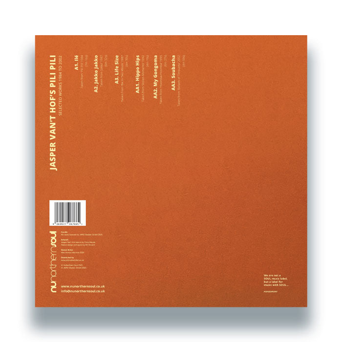 Jasper Van’t Hof’s Pili Pili - Selected Works 1984 to 2002 [12 Inch Vinyl LP, NuNorthern Soul, Back Cover]