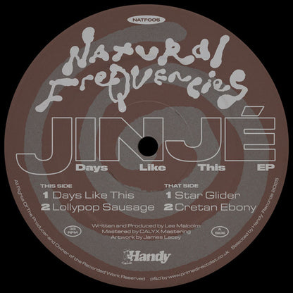 Jinjé - Days Like This EP [12 Inch Vinyl, Handy Records, Side A]