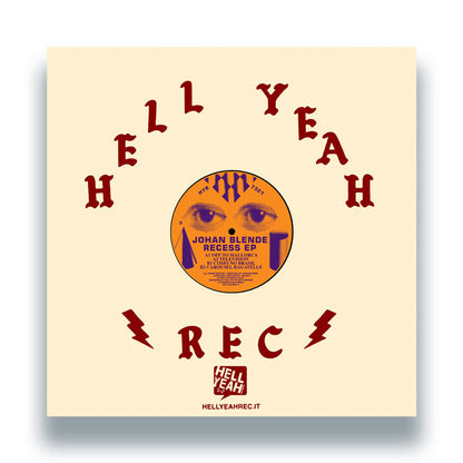 Johan Blende - Recess EP [12 Inch Vinyl, Hell Yeah Recordings, Back Cover]