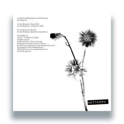Jon Dasilva & Skyskrapa Feat. Donald Waugh - Sun Brings Joy [12 Inch Vinyl, Hottwerk Records, Back Cover]