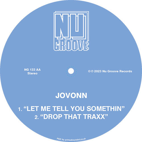 Jovonn - Blaque Katt EP [12 Inch Vinyl, Nu Groove Records, Side AA]