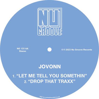 Jovonn - Blaque Katt EP [12 Inch Vinyl, Nu Groove Records, Side AA]