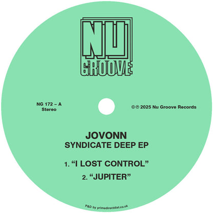 Jovonn - Syndicate Deep EP [12 Inch Vinyl, Nu Groove Records, Side A]