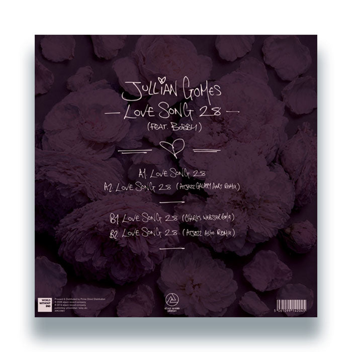 Jullian Gomes - Love Song 28 (feat Bobby) [12 Inch Vinyl, Atjazz Record Company, Back Cover]
