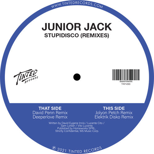 Junior Jack - Stupidisco (Remixes) [12 Inch Vinyl, Tinted Records, Side A]