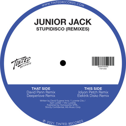Junior Jack - Stupidisco (Remixes) [12 Inch Vinyl, Tinted Records, Side A]
