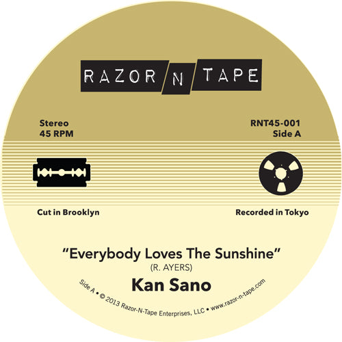 Kan Sano - Everybody Loves / Music Overflow [7 Inch Vinyl, Razor-N-Tape 45, Side A]
