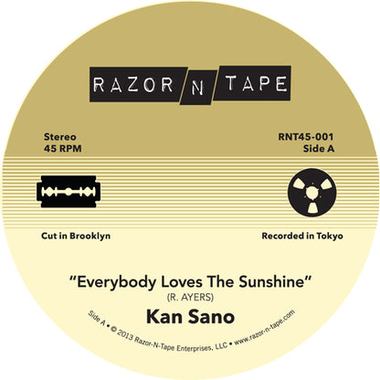Kan Sano - Everybody Loves / Music Overflow [7 Inch Vinyl, Razor-N-Tape 45, Side A]