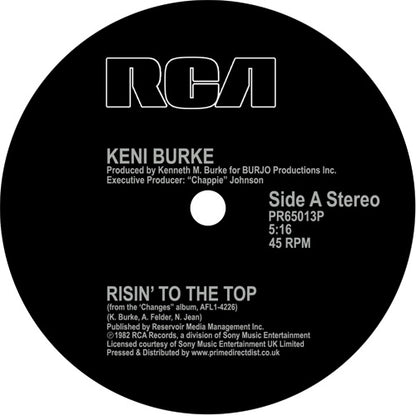 Keni Burke - Risin' to the Top / You're the Best (12 Inch Mix) [12 Inch Vinyl, RCA Records, Side A]