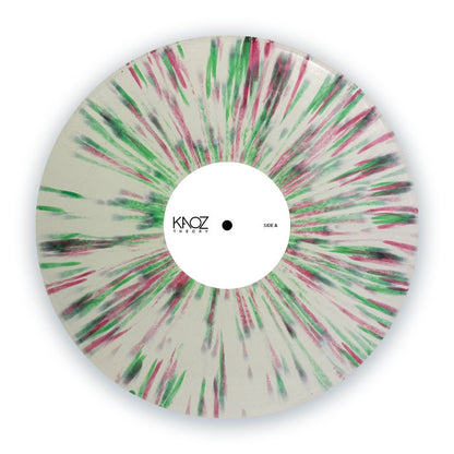 Kerri Chandler Featuring Nae (SA) - Caged Bird [12" Vinyl, White Pink & Green Splatter Vinyl, Kaoz Theory, Front]