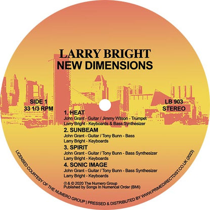 Larry Bright - New Dimensions [12 Inch Vinyl LP, New Dimensions Productions, Side 1]