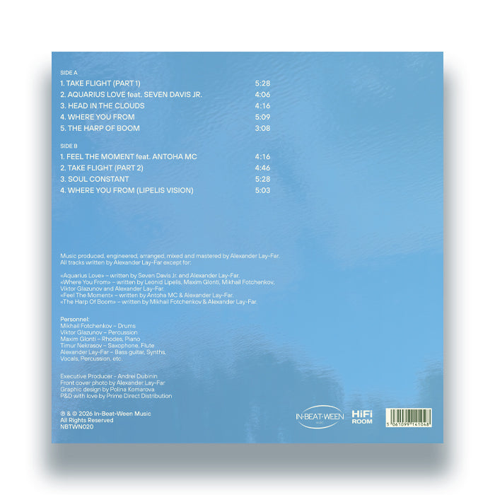 Lay-Far Dance Orchestra - Skybreak [12 Inch Vinyl LP Album, In-Beat-Ween Music, Back Cover]