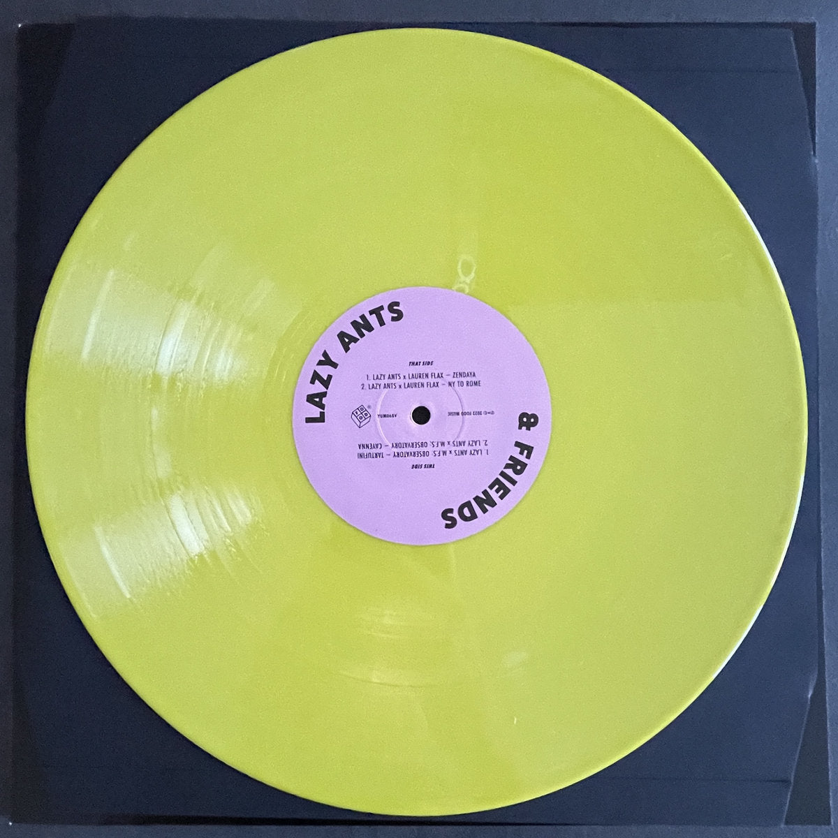 Lazy Ants - Lazy Ants & Friends [12 Inch Yellow Vinyl, Food Music, Back Side]