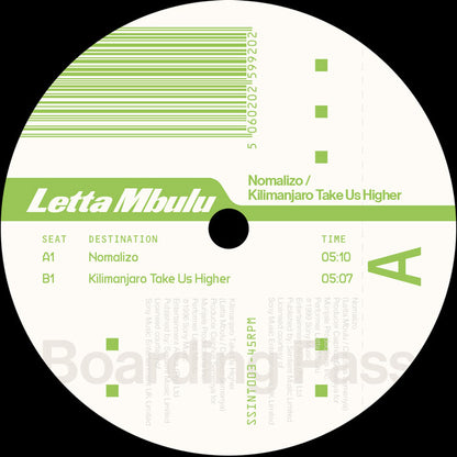 Letta Mbulu - Nomalizo / Kilimanjaro Take Us Higher - 12" Vinyl, Side A