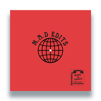 Lex Wolf - Lextended Vol.3 [12 Inch Vinyl, M.A.D Edits, Make A Dance, Back Cover]