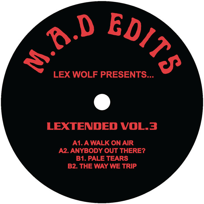 Lex Wolf - Lextended Vol.3 [12 Inch Vinyl, M.A.D Edits, Make A Dance, Side A]