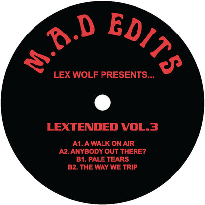 Lex Wolf - Lextended Vol.3 [12 Inch Vinyl, M.A.D Edits, Make A Dance, Side A]