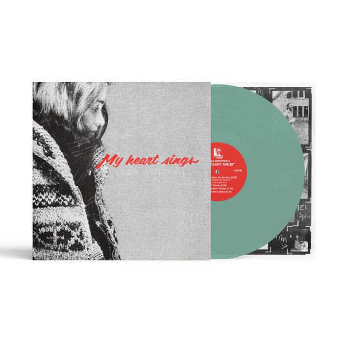 Linda Waterfall - My Heart Sings [12 Inch Green Vinyl LP, Deja Vu Kid Records, Front Cover]