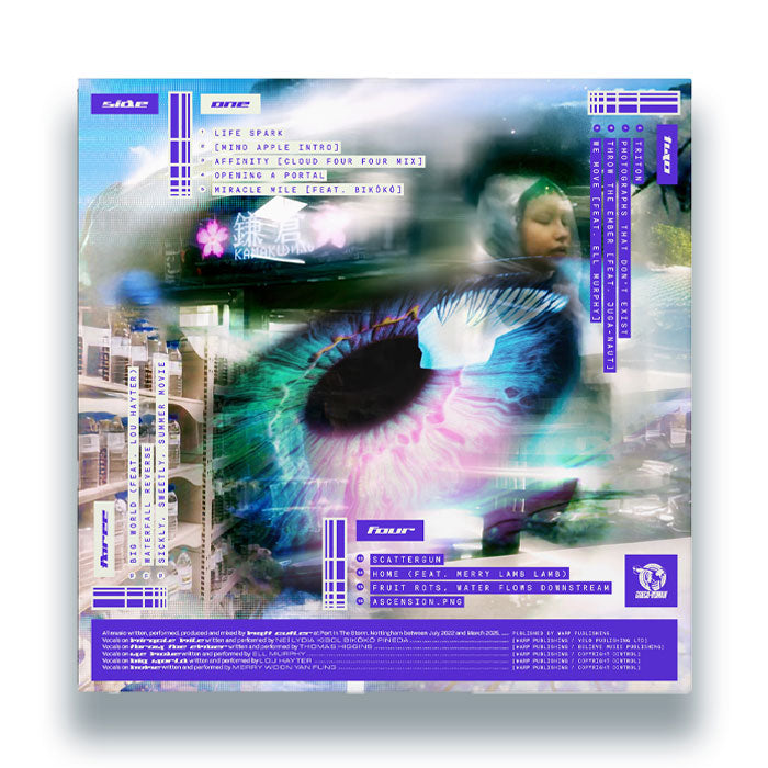 Lone - Hyperphantasia [2x12 Inch Vinyl, Double LP Album, Greco-Roman Records, Back Cover]