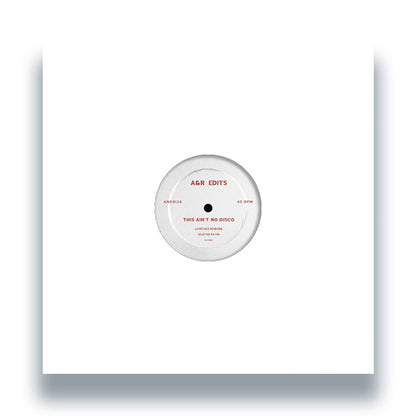 Loveface / Misiu - This Ain't No Disco / Tarot [12 Inch Vinyl, A&R Edits, Front Cover]