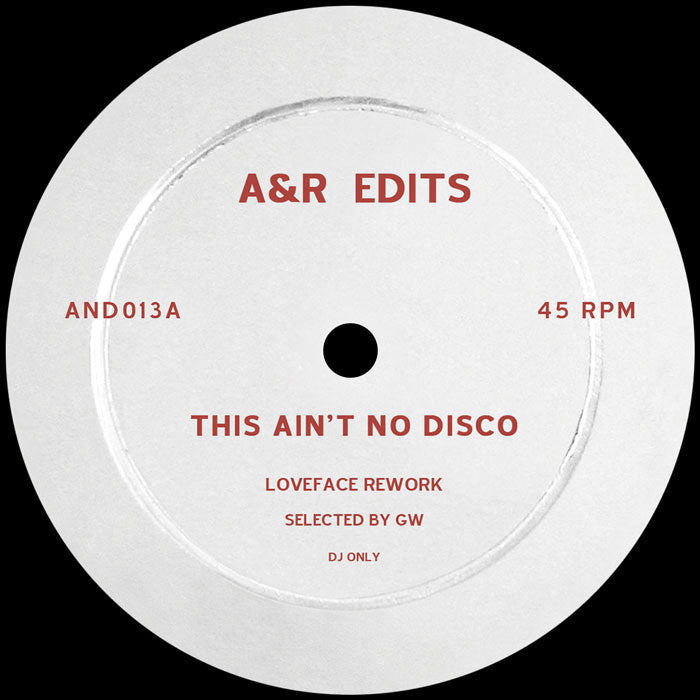 Loveface / Misiu - This Ain't No Disco / Tarot [12 Inch Vinyl, A&R Edits, Side A]