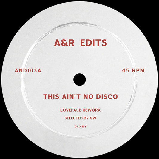 Loveface / Misiu - This Ain't No Disco / Tarot [12 Inch Vinyl, A&R Edits, Side A]