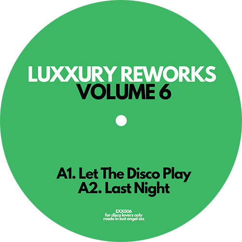 Luxxury Reworks - Vol 6 (EXX006) [12 Inch Vinyl, Exxpensive Sounding Music, Side A]
