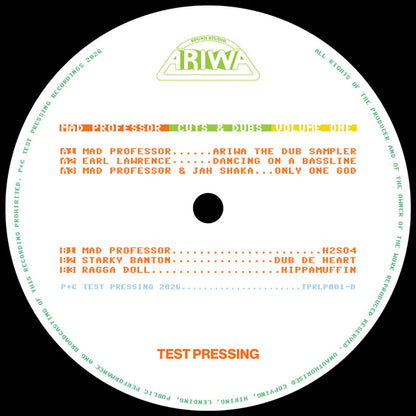 Mad Professor - Cuts & Dubs – Volume One [2x12 Inch Vinyl, Double LP, Test Pressing Recordings, Side A]