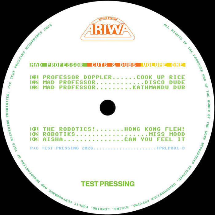 Mad Professor - Cuts & Dubs – Volume One [2x12 Inch Vinyl, Double LP, Test Pressing Recordings, Side C]
