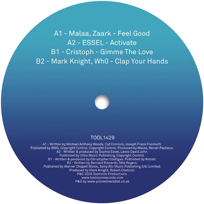 Malaa, Zaark / ESSEL / Cristoph / Mark Knight, Wh0 (Various Artists) - Toolroom Sampler Vol. 25 [12 Inch Vinyl, Toolroom Records, Side B]