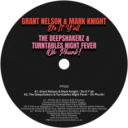 Mark Knight / Grant Nelson / Deepshakerz / Richard Earnshaw Featuring Sebb Junior - Fool’s Paradise Sampler Vol. 4 - 12" Vinyl, Side A