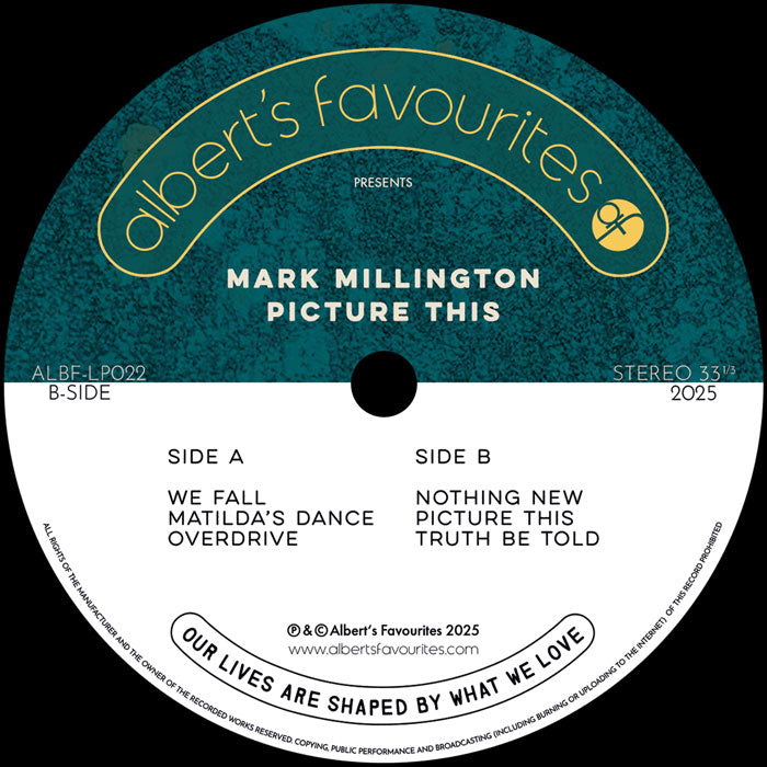 Mark Millington - Picture This - 12" Vinyl LP, Side B