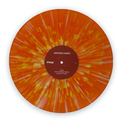 Mathias Kaden - Voices EP [12" Vinyl, Transparent Orange with White & Yellow Splatter Effect, PIV Records, Front]