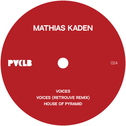 Mathias Kaden - Voices EP [12" Vinyl, Transparent Orange with White & Yellow Splatter Effect, PIV Records, Side A]