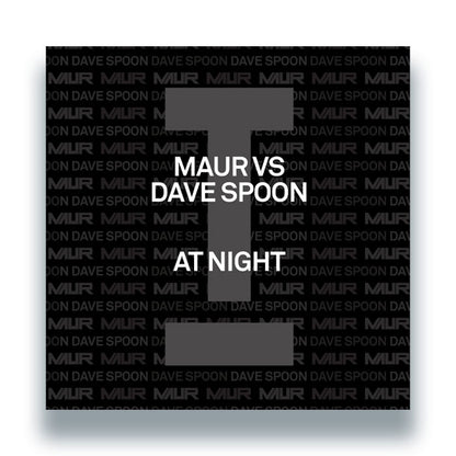 Maur vs Dave Spoon - At Night - 12" Vinyl, Front Cover