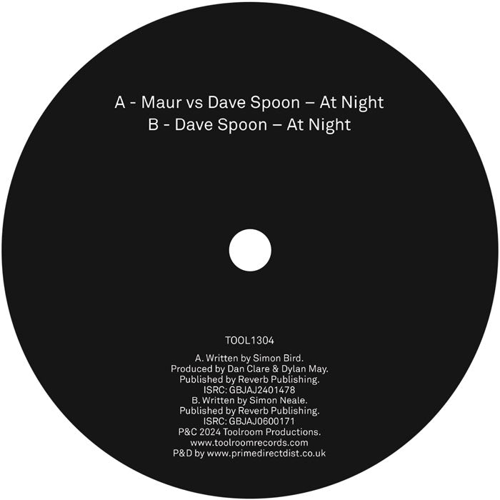 Maur vs Dave Spoon - At Night - 12" Vinyl, Side A