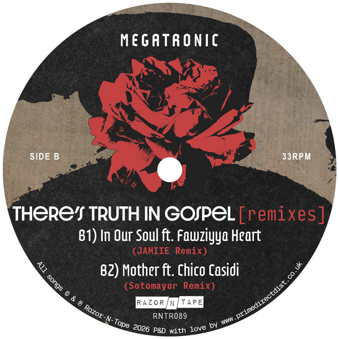 Megatronic - There’s Truth In Gospel (Remixes) [12 Inch Vinyl, Razor-N-Tape Reserve, Side B]
