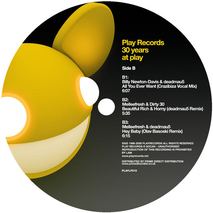 Melleefresh & Deadmau5 - 30 Years At Play - RSD 2026 [2x12 Inch Vinyl, Double LP, Play Records, Record Store Day 2026, Side B]