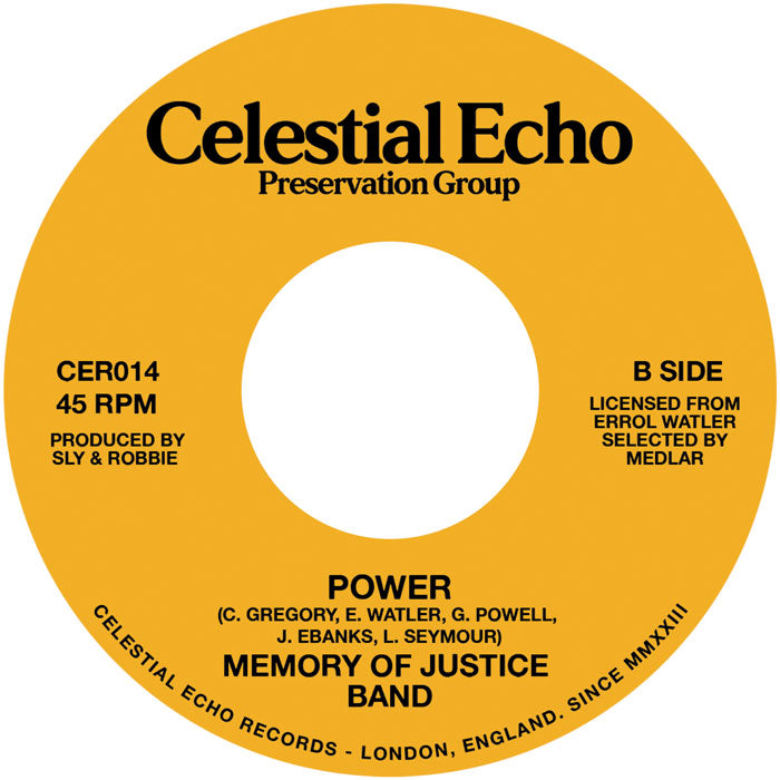 Memory Of Justice Band - Going Round In Circles [7 Inch Vinyl, Celestial Echo Records, Side B]