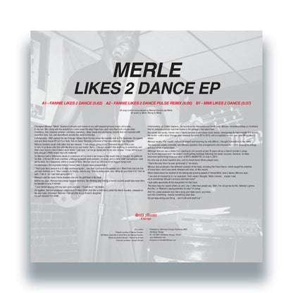 Merle - Likes 2 Dance EP [12 Inch Vinyl, Still Music, Back Cover]