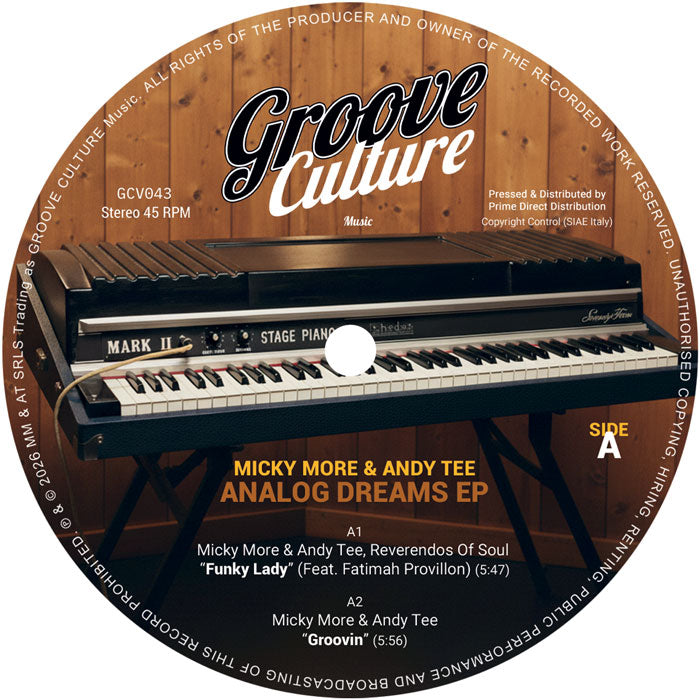 Micky More & Andy Tee - Analog Dreams EP [12 Inch Vinyl, Groove Culture, Side A]