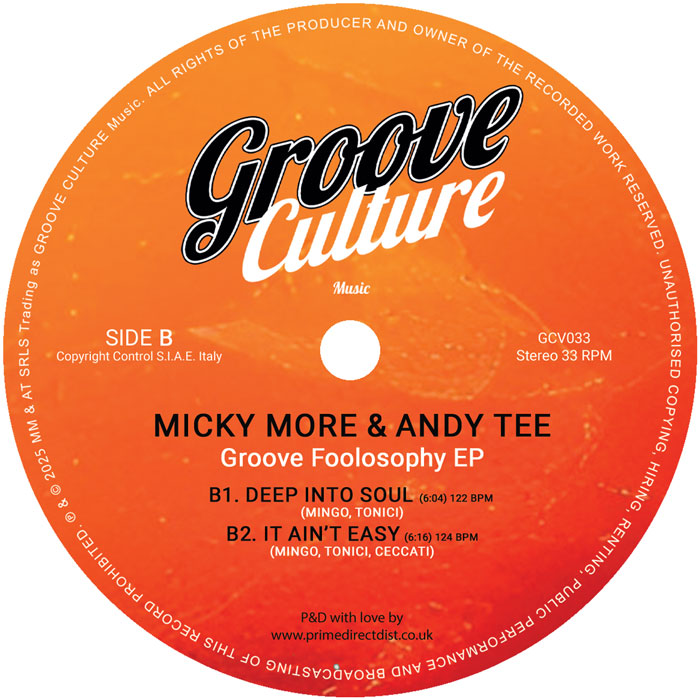 Micky More & Andy Tee - Groove Foolosophy EP [12" Vinyl, Groove Culture, Side B]