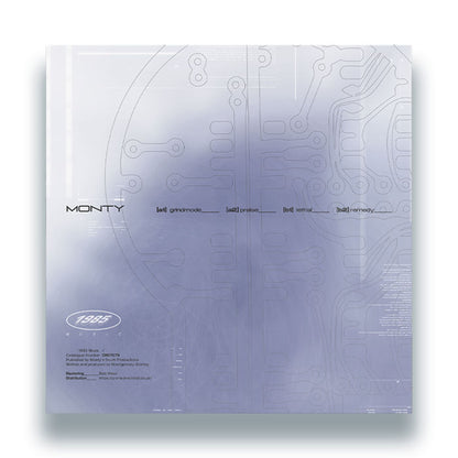 Monty - Grind Mode EP [12 Inch Blue Vinyl, 1985 Music, Back Cover]