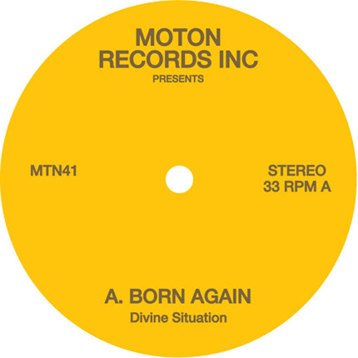 Moton Records Inc Presents - Divine Situation - 12" Yellow Vinyl, A Side