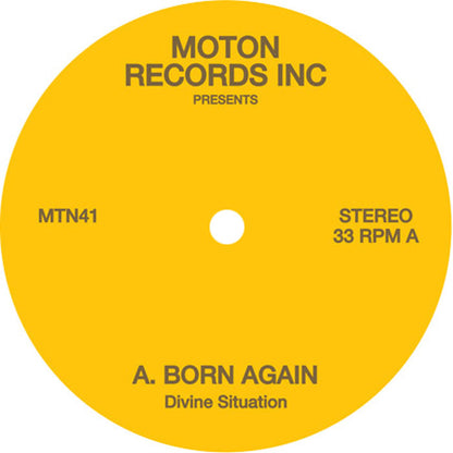 Moton Records Inc Presents - Divine Situation - 12" Yellow Vinyl, A Side