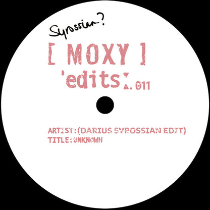Moxy Edits 11 & 12 - 12" Vinyl, Side A