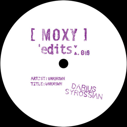Moxy Edits 19 & 20 [12 Inch Vinyl, White Label, Moxy Musik, MYEDITS016, Side A]