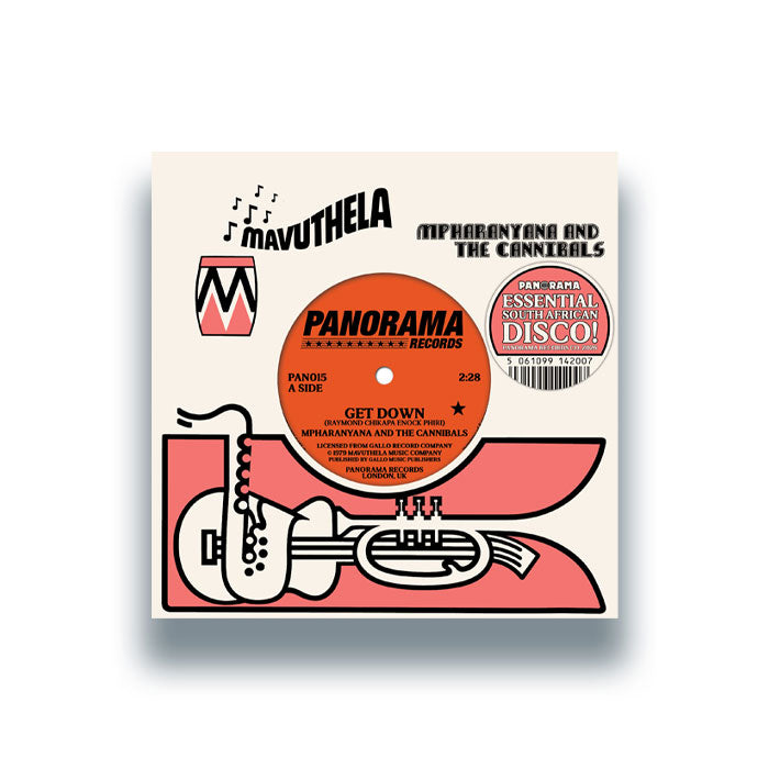 Mpharanyana And The Cannibals / Mpharanyana And The Peddlers - Get Down / Disco [7 Inch Vinyl, PANORAMA Records, Front Cover]